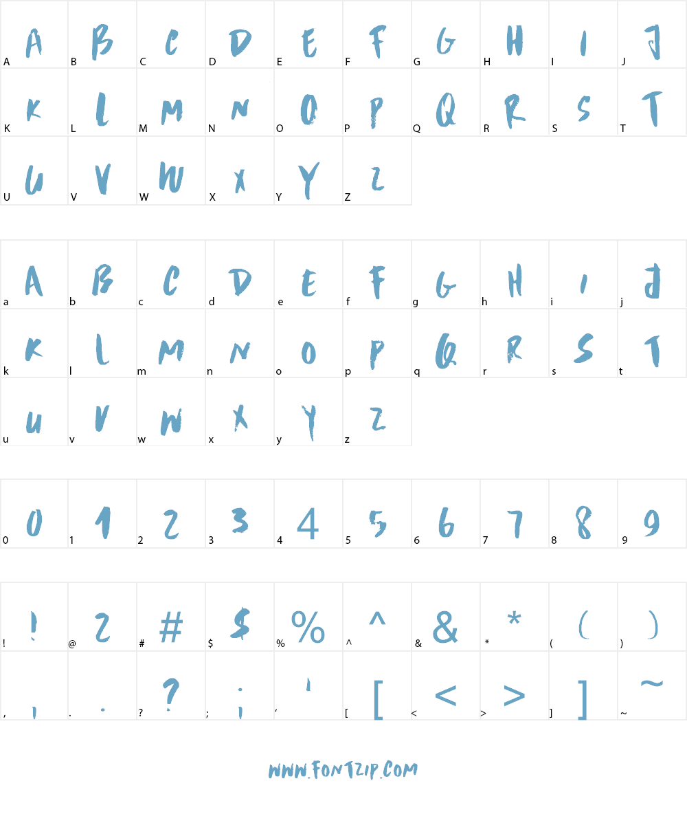 DK Scrawny Cat Font Character